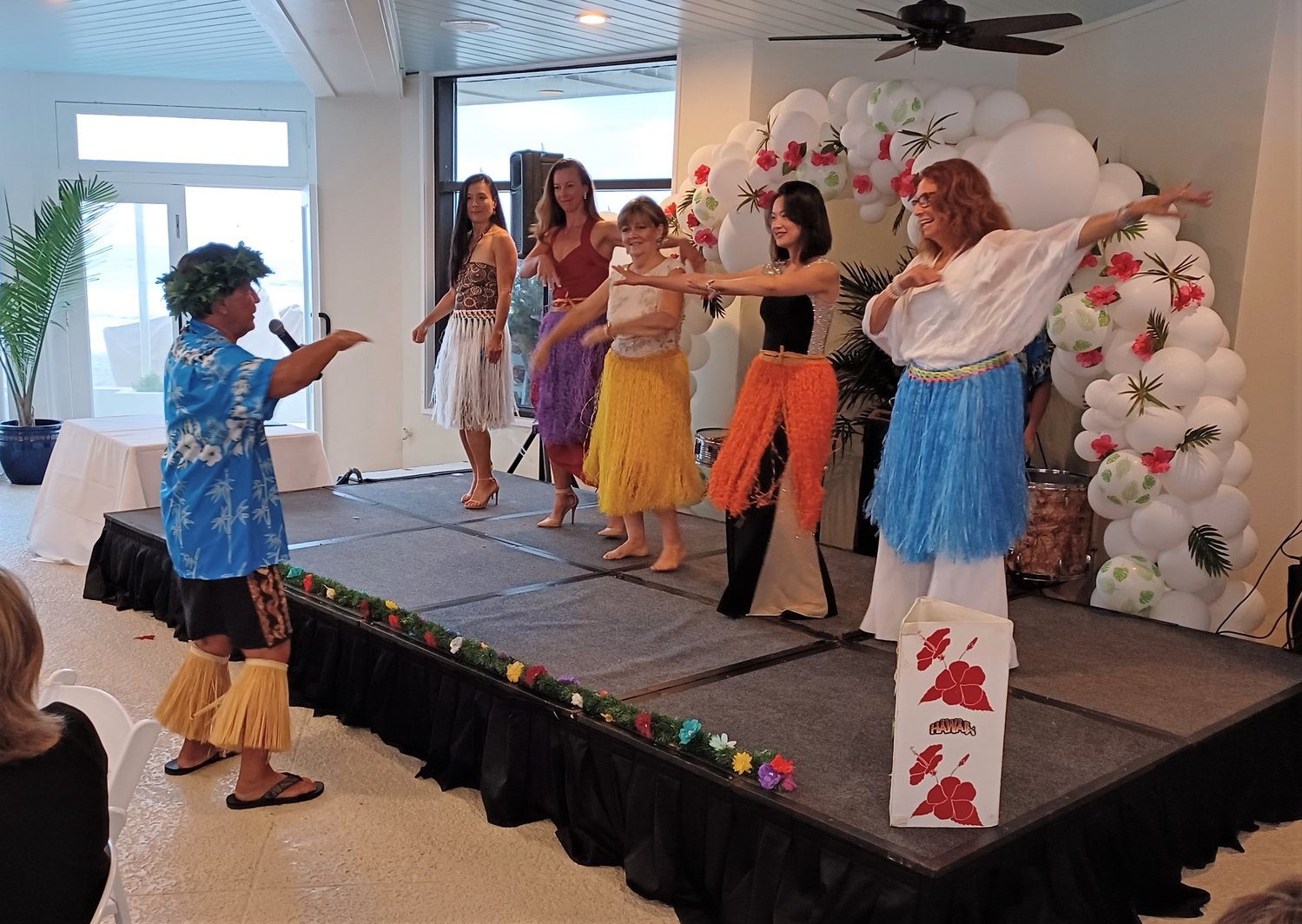 Entertainment at Beaches, A Celebration of the Arts included hula lessons for some of the guests.